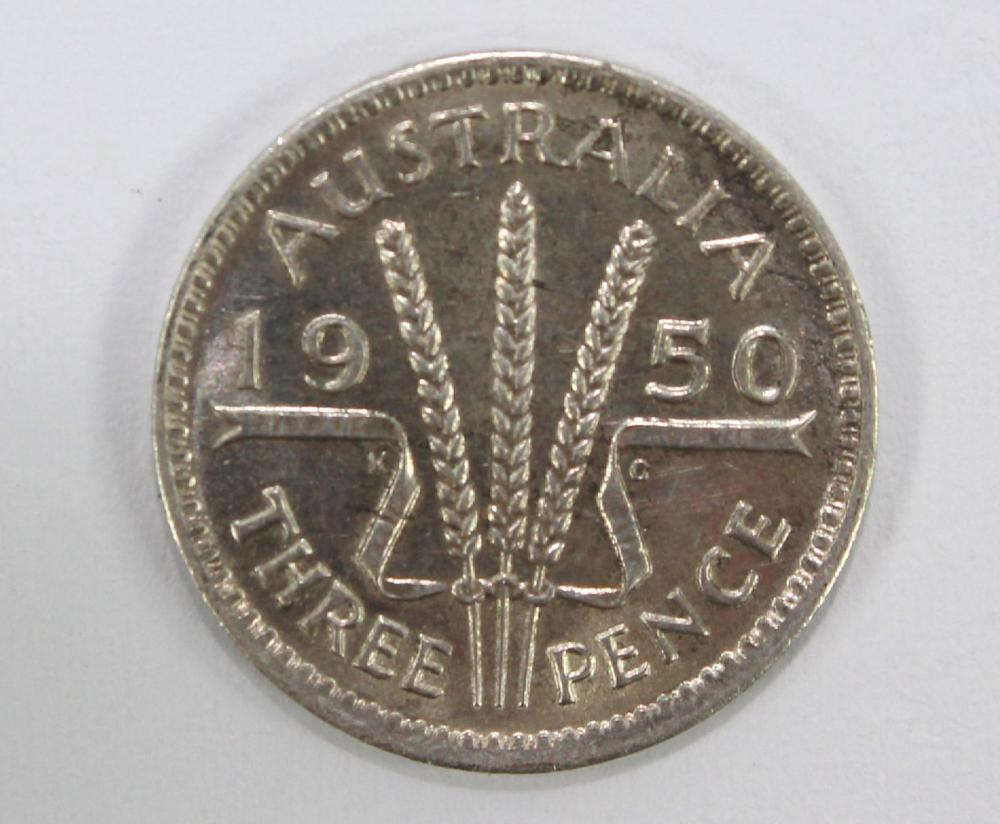 Australia 1950 (M) Threepen... image