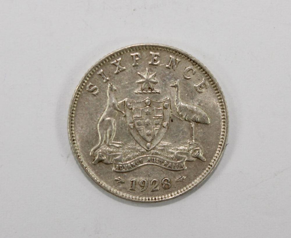 Australia 1928 Sixpence, go... image