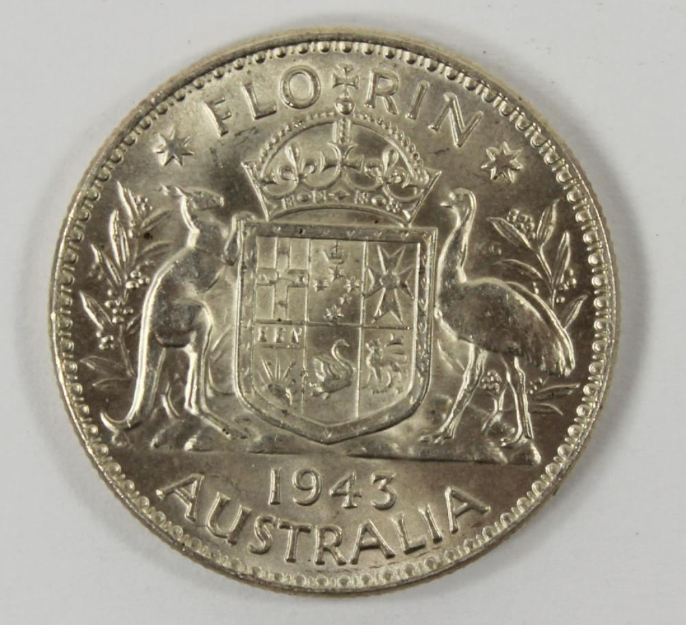 Australia 1943 (M) Florin, ... image