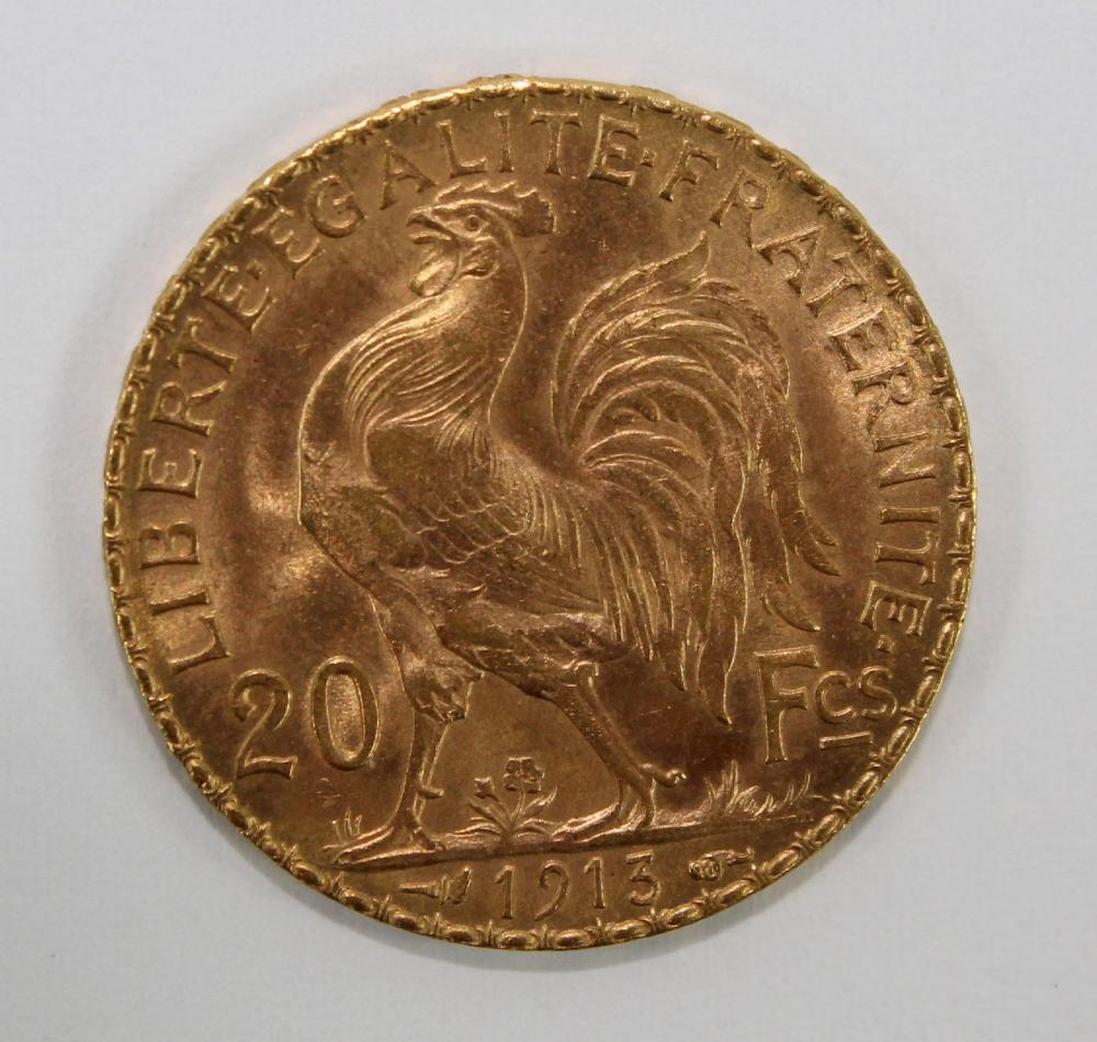 France 1912 Gold (900) 20 F... image