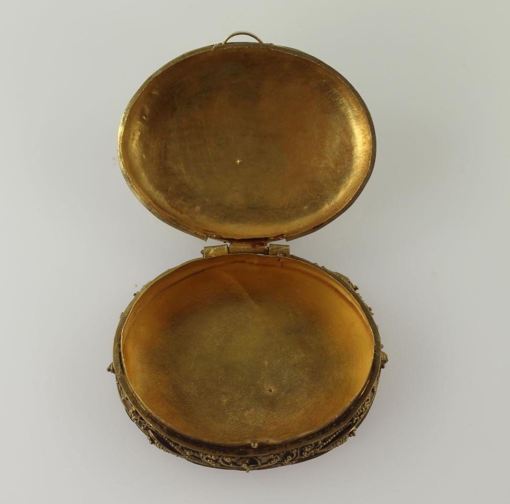 Antique Gilt Silver Pill Bo... image