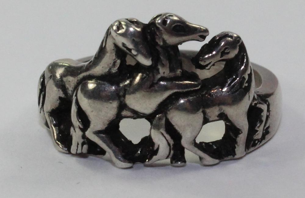 Horse Ring in Sterling (0.9... image