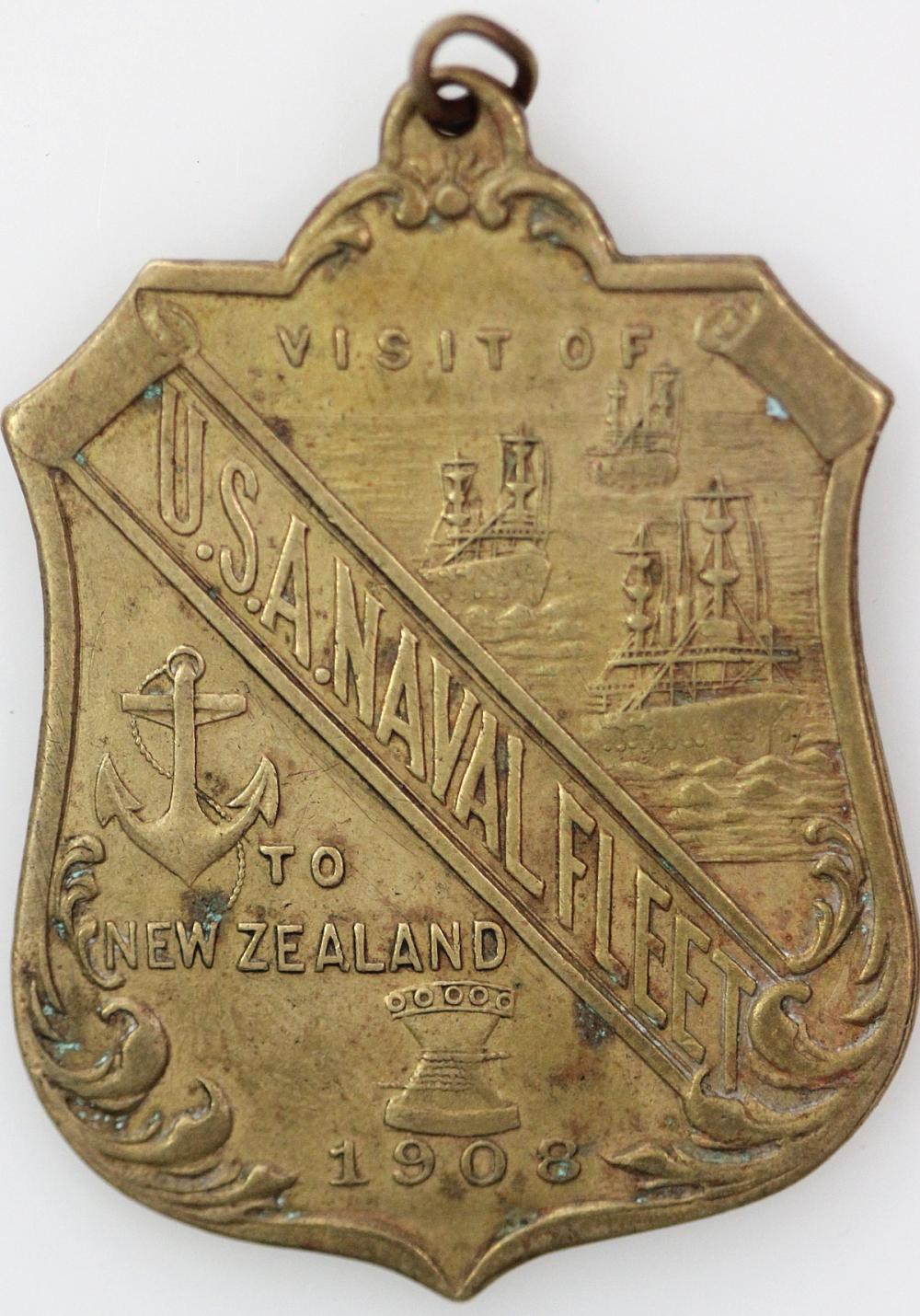 New Zealand. 1908 Medalet t... image