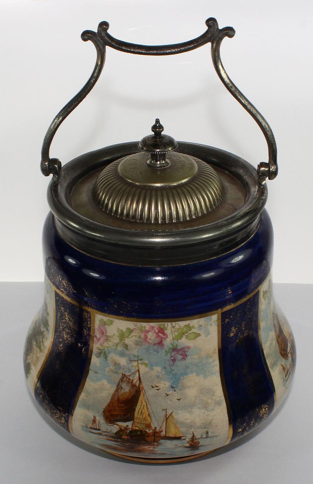 Antique Biscuit Barrel by W... image