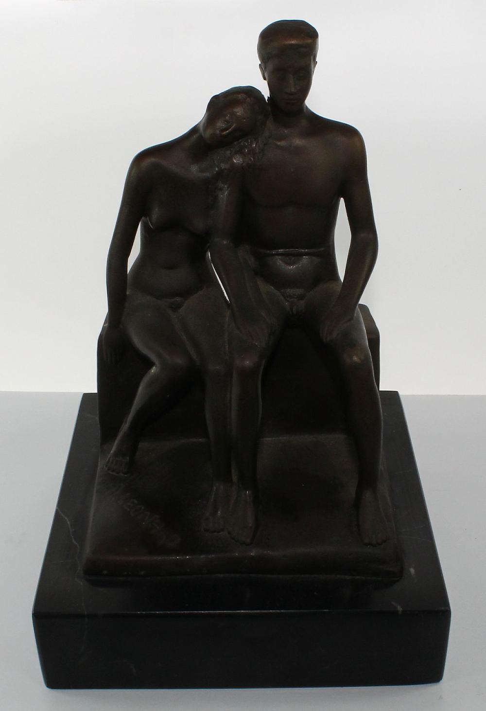 Modernist Bronze Statue of ... image