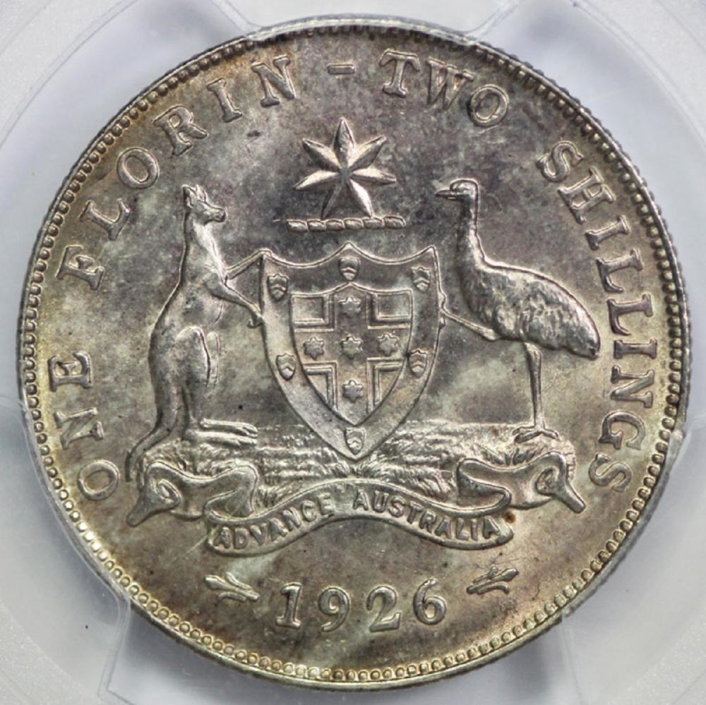 Australia 1926 Florin, PCGS... image