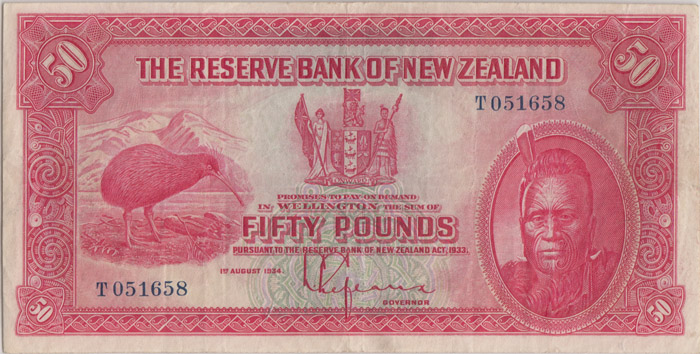 NewZealand 'Lefeaux' £50 Ba... image