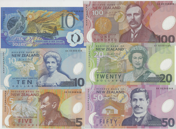 New Zealand (2000) $5, $10,... image