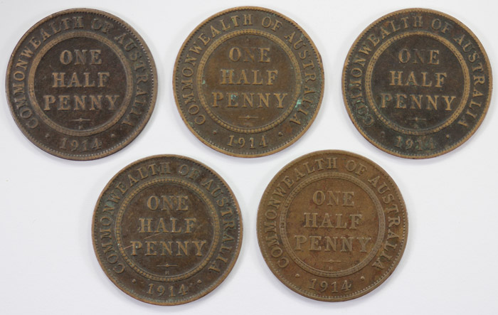 Australia 1914 H Halfpenny,... image