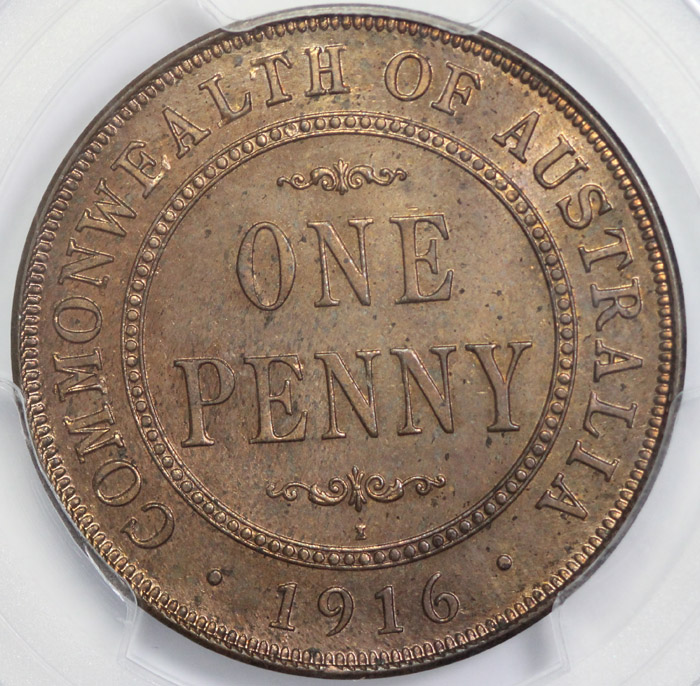 Australia 1916 I Penny, PCG... image