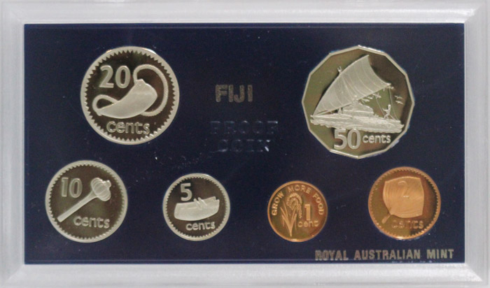 Fiji 1980 Proof Set, FDC ca... image