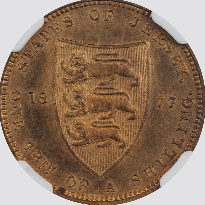 Jersey 1877 H 1/48 Shilling... image