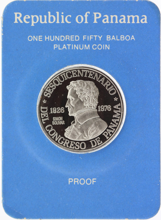 Panama 1976 Proof Platinum ... image