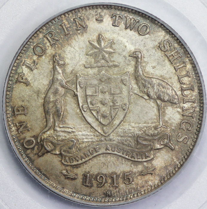 Australia 1915 H Florin, PC... image