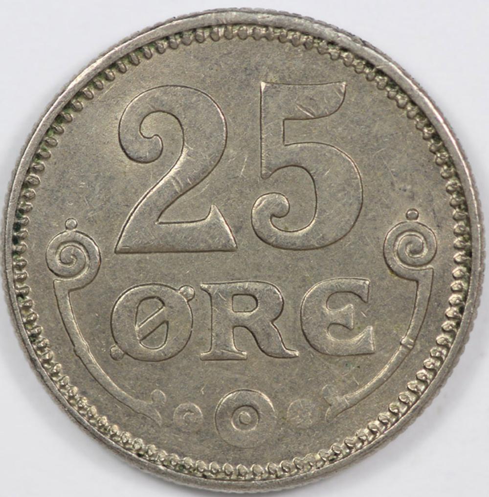 Denmark. 1922 25 Ore, virtu... image