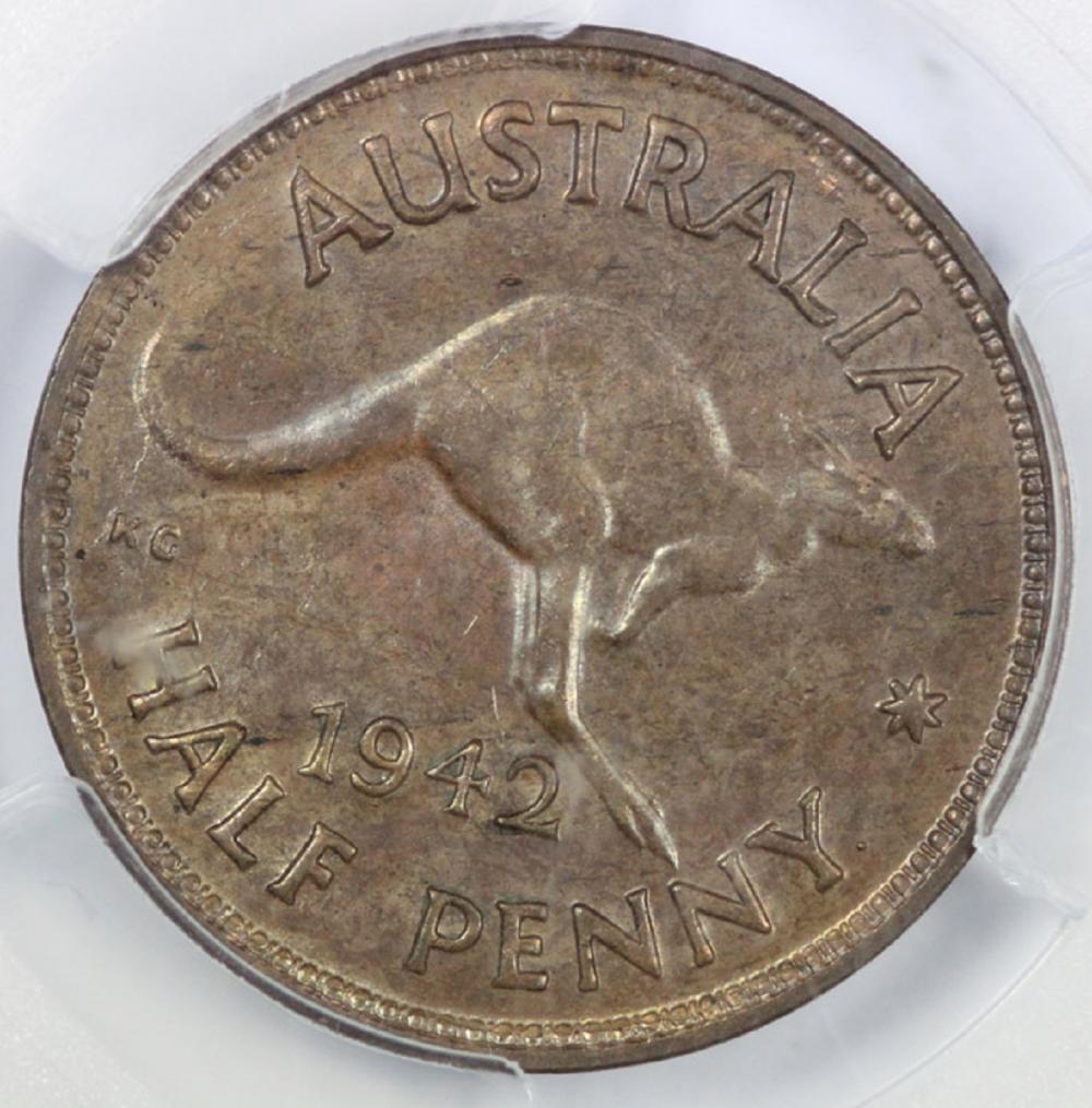 Australia. 1942 (P) Halfpen... image