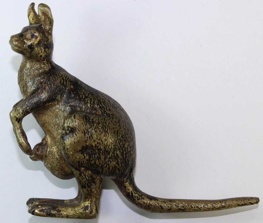 Antique Bronze Kangaroo wit... image