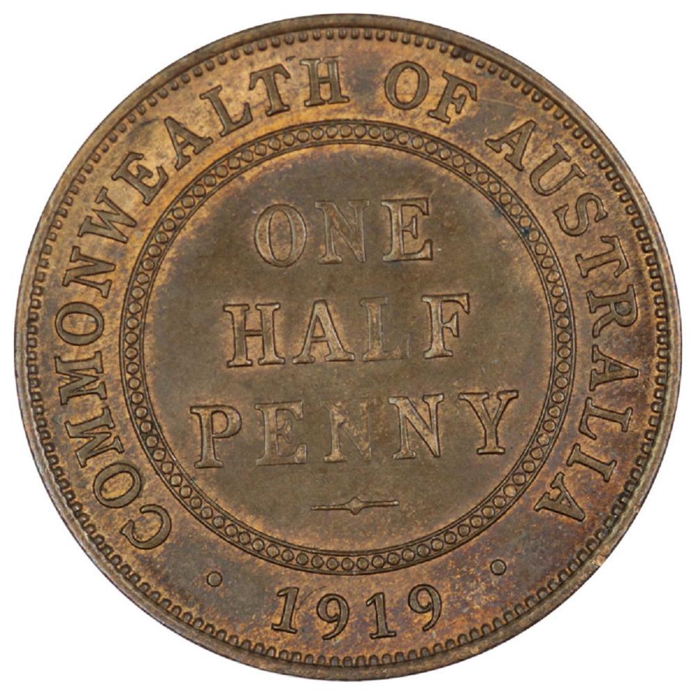 Australia 1919 Halfpenny, U... image