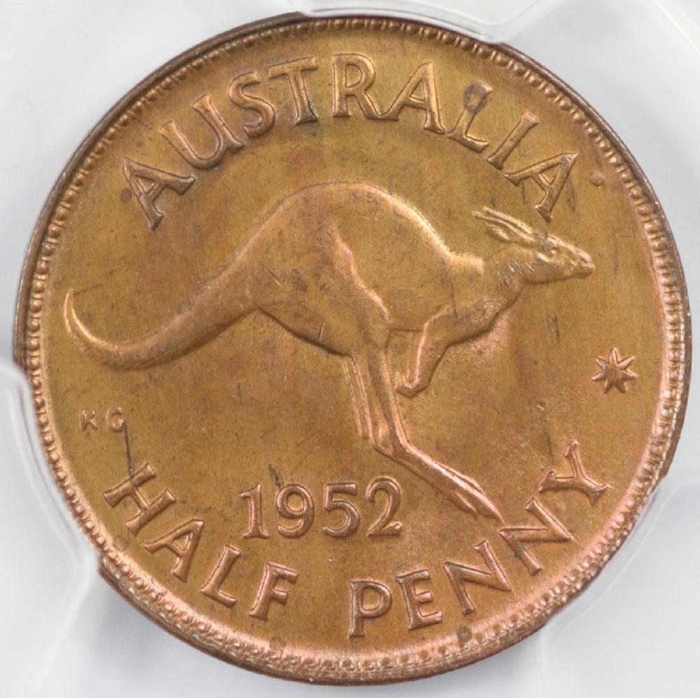 Australia 1952 A. (P) Halfp... image