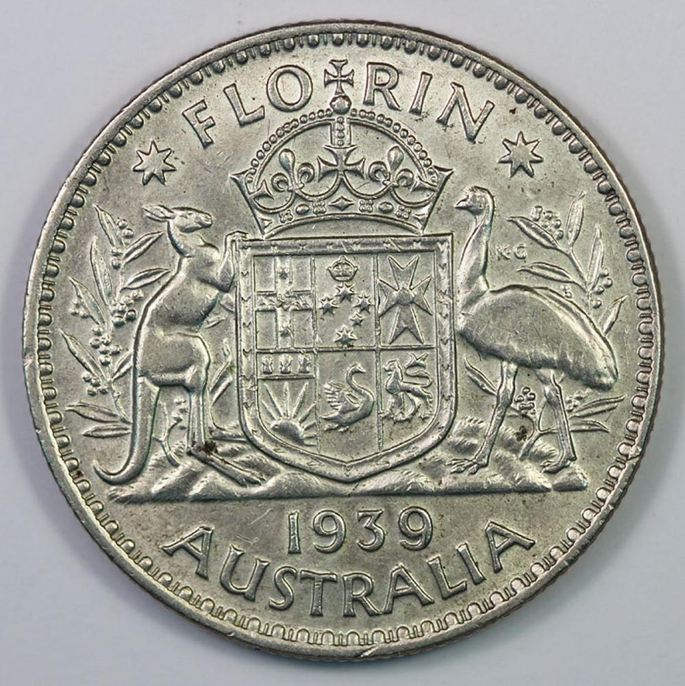 Australia 1939 Florin, abou... image