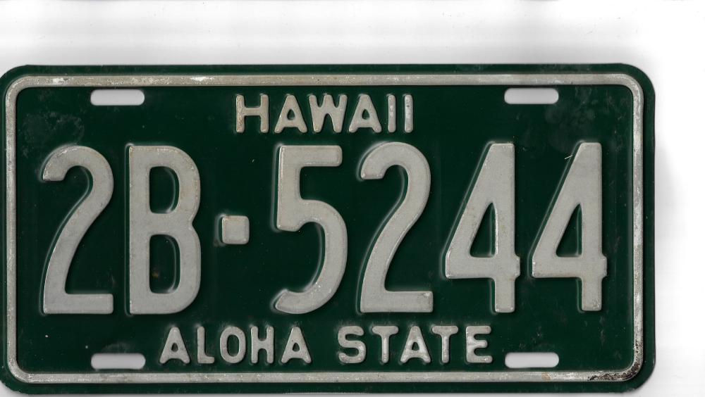 U.S.A. Hawaii Car Number Pl... image