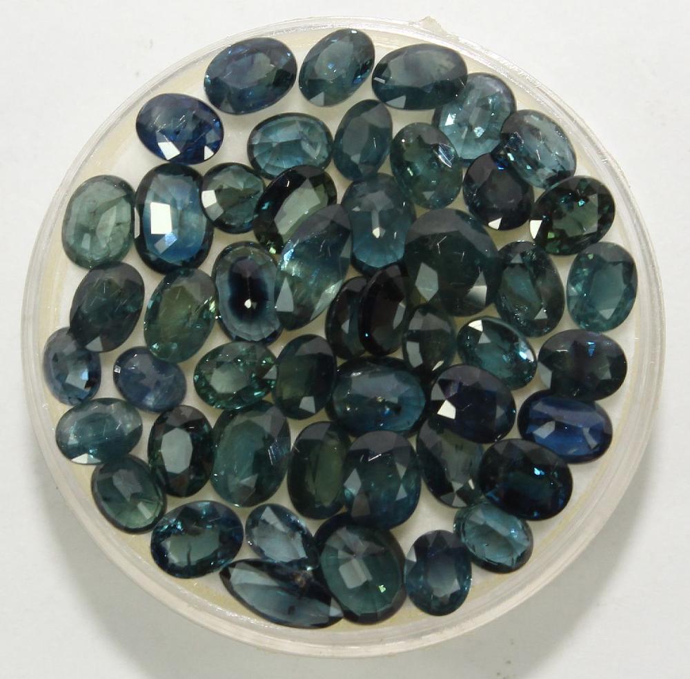 Faceted Green-Blue Sapphire... image