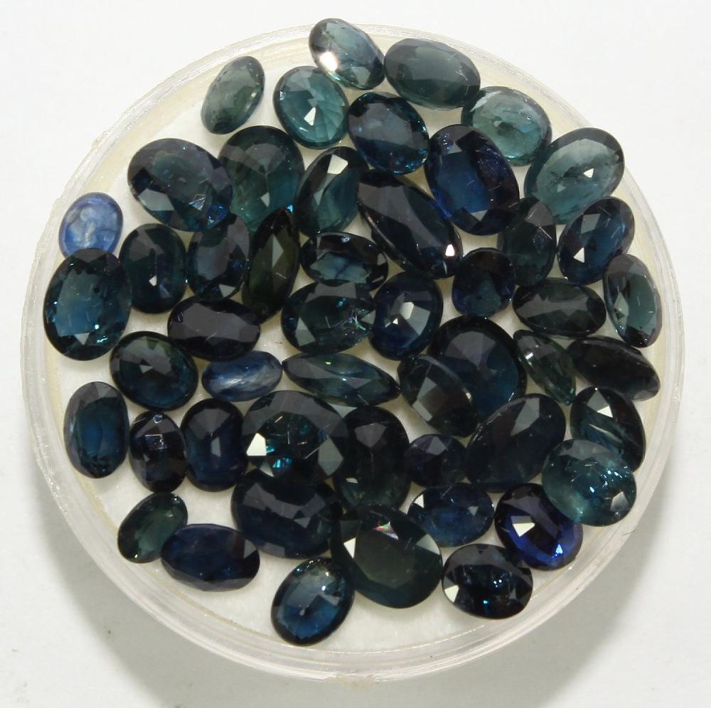 Faceted Blue-Green Sapphire... image