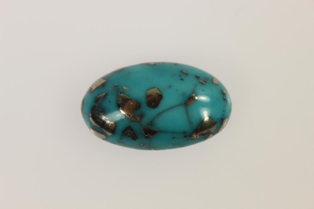 Spider Pyrite Turquoise Cab... image