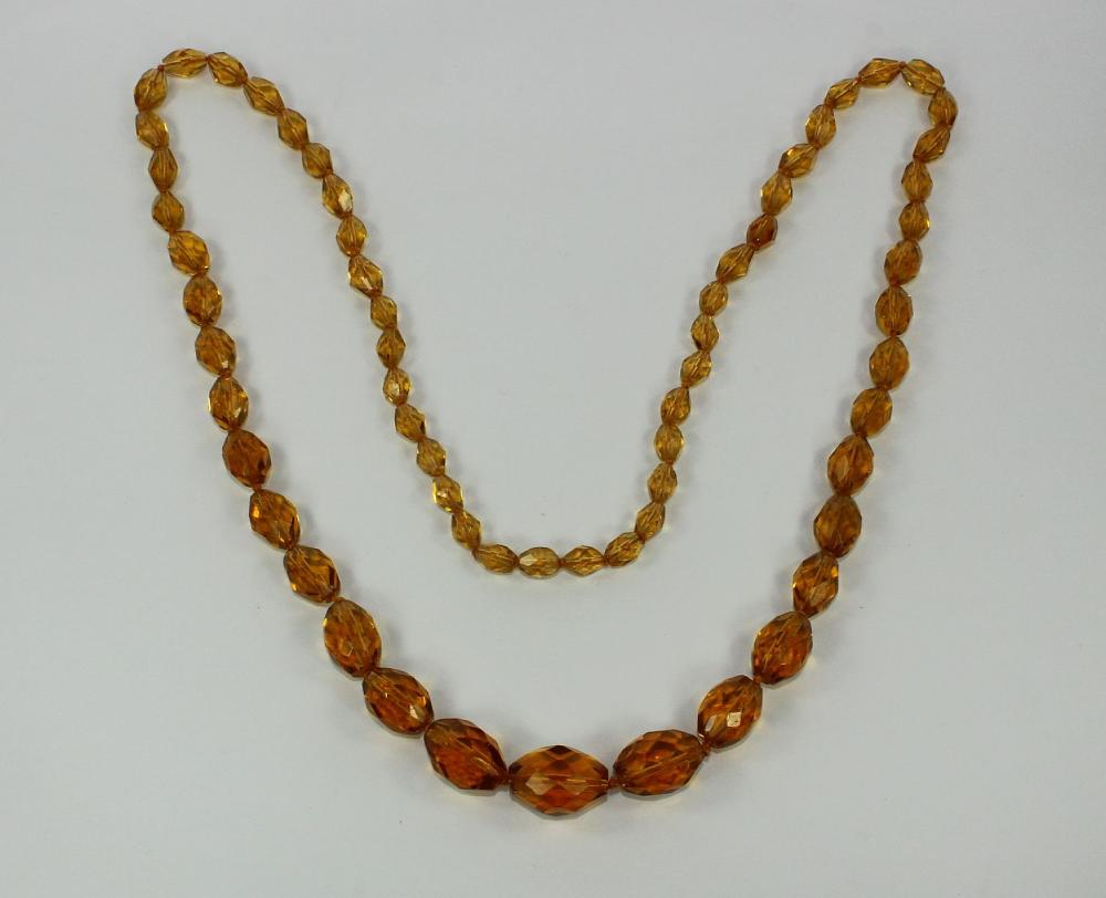 Yellow Crystal Necklace wit... image