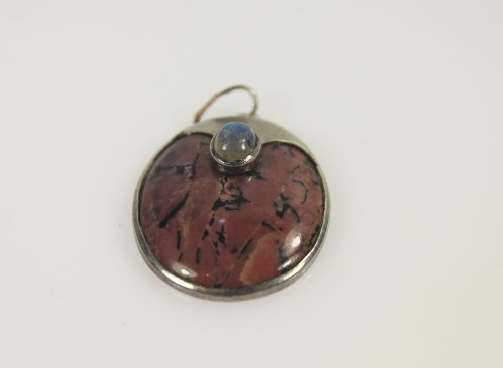 Rhodolite Pendant in Sterli... image