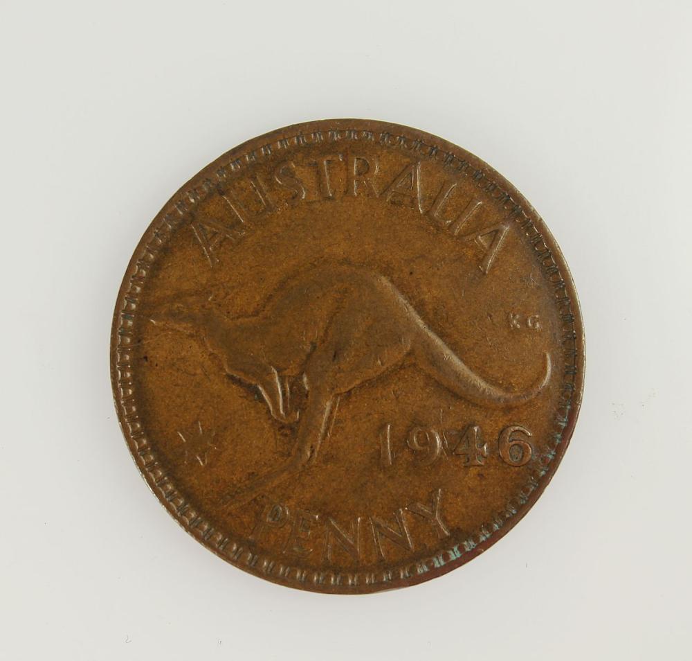 Australia 1946 Penny, Very ... image