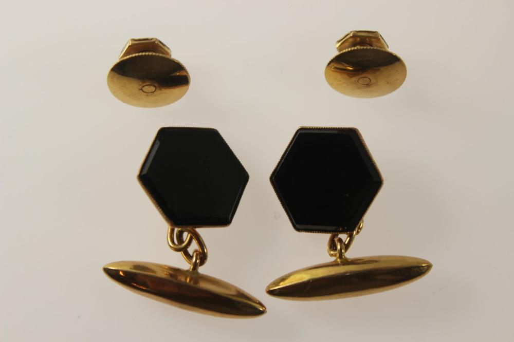 Antique Hexagon Cufflinks a... image