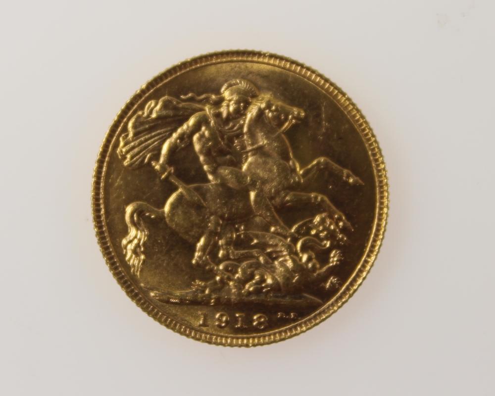 Australia 1918 P Sovereign,... image