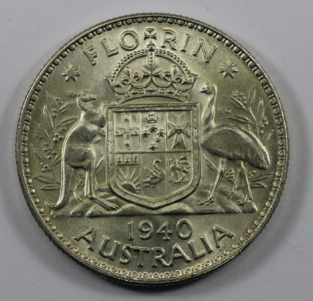 Australia. 1940 Florin, Unc... image