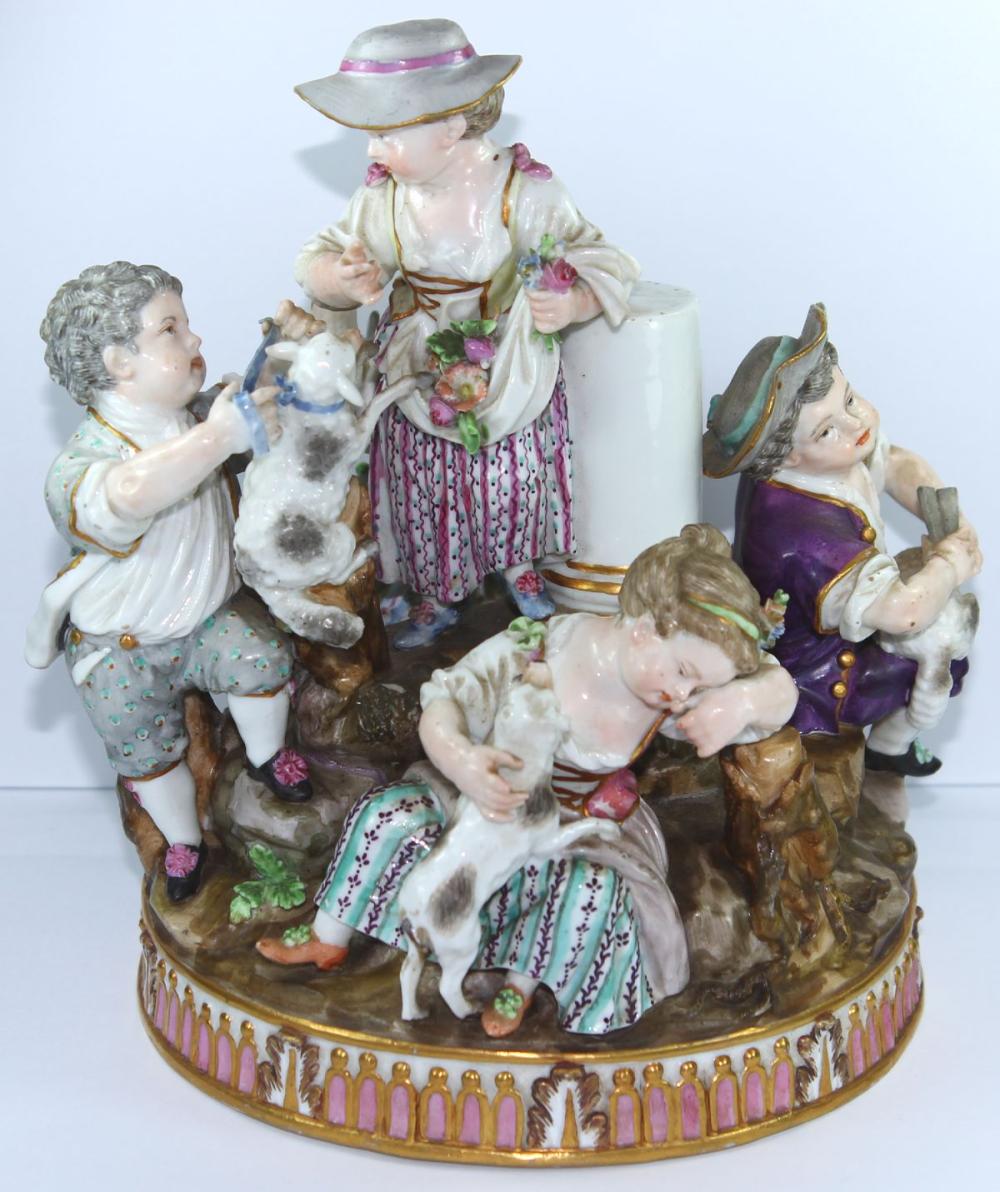 A Meissen group of five Fig... image