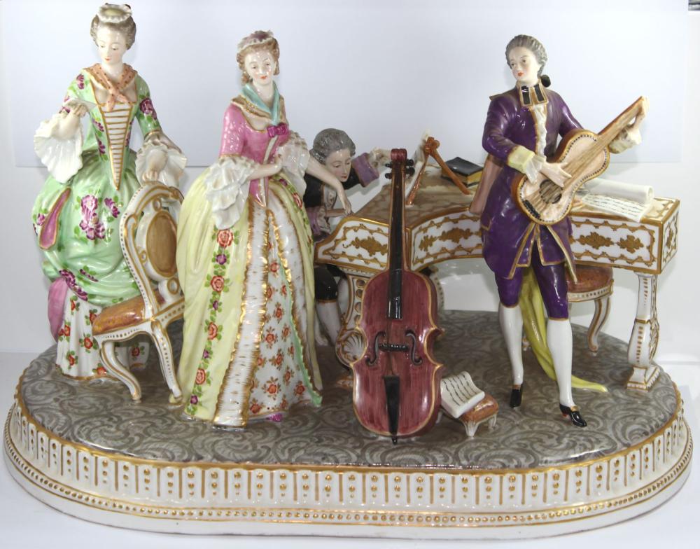 Large Meissen quartet of Fi... image