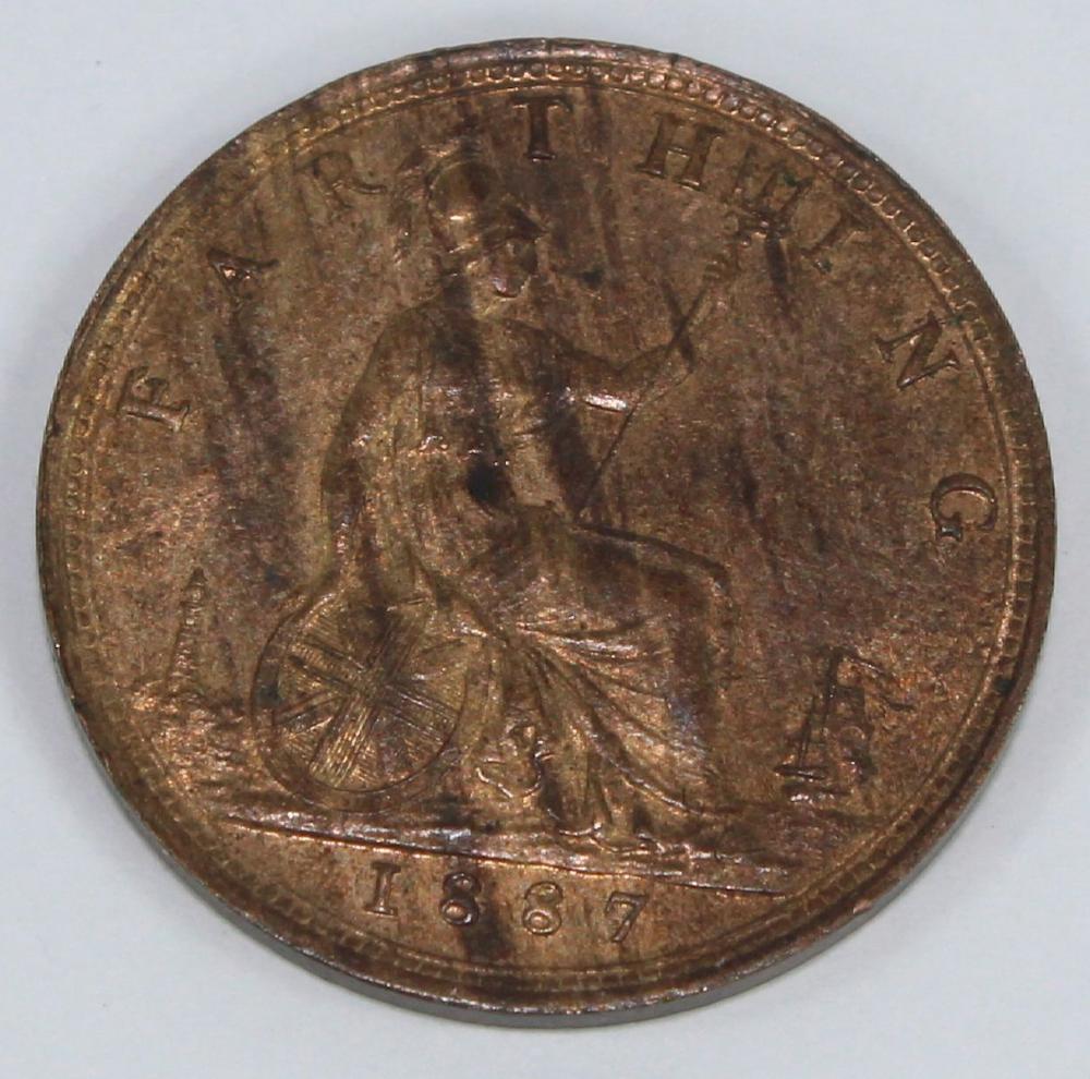 Great Britain 1887 Farthing... image