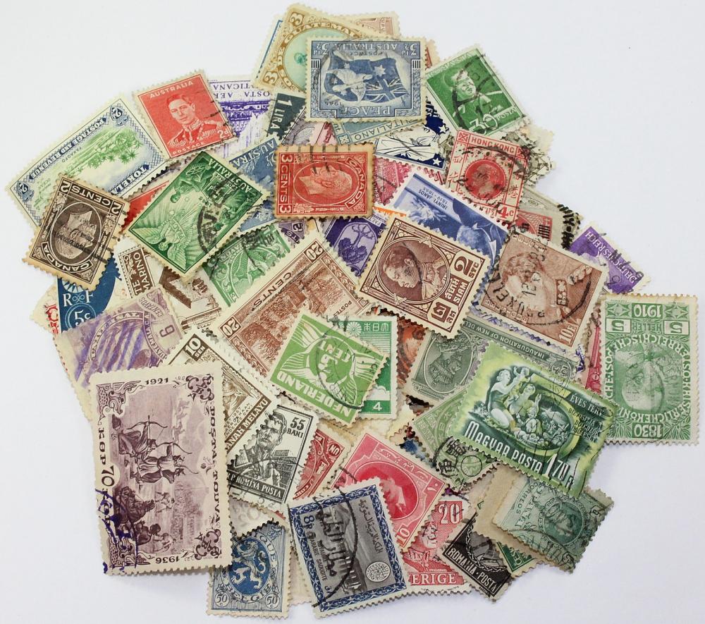 World Stamps Pre 1950, Bulk... image