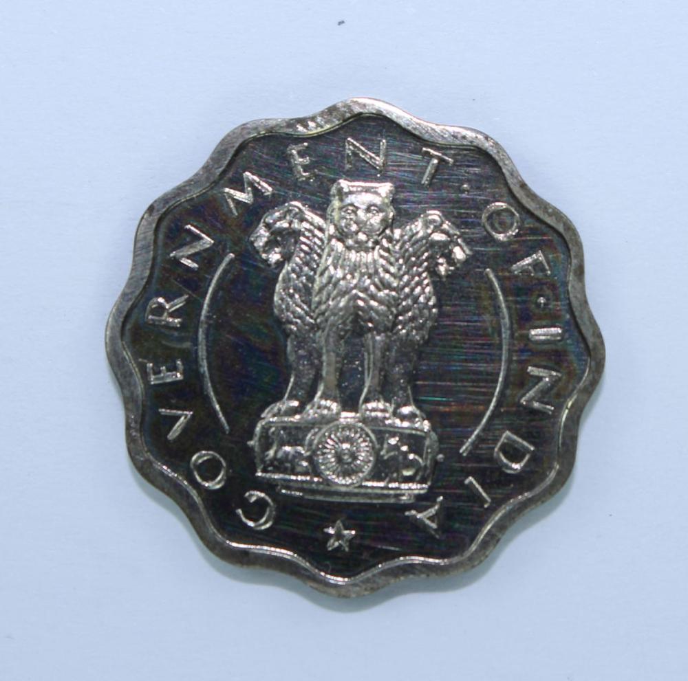 India 1954 B Proof Anna, Gem image