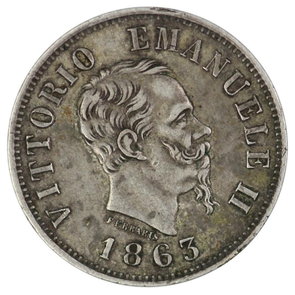 Italy 1863 50 Centesimi, to... image