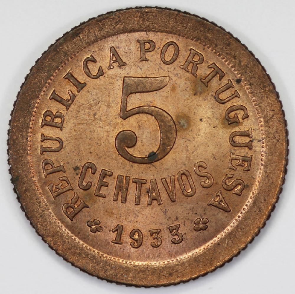 Portuguese Guinea. 1933 5 C... image