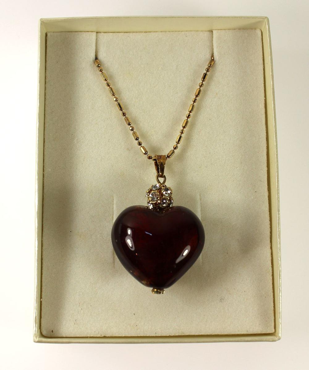 Murano-Glass Heart Pendant ... image