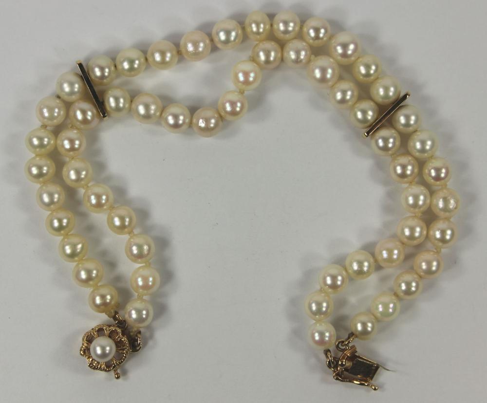 Dual Strand Pearl Bracelet ... image