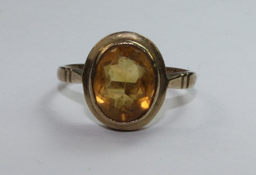 Vintage Citrine Ring in 9ct... image