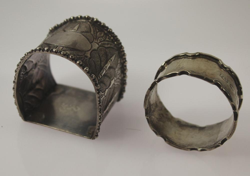 Serviette Rings in Sterling... image