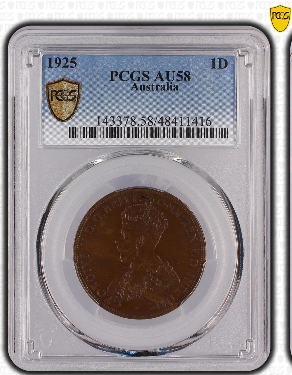 Australia 1925 Penny, PCGS ... image