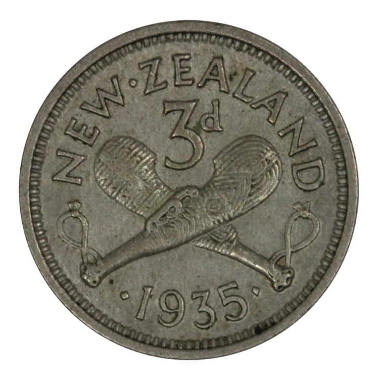 New Zealand 1935 Threepence... image