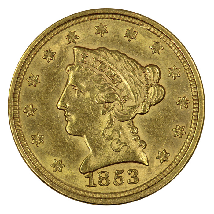 USA 1853 2 1/2 Dollar, abou... image