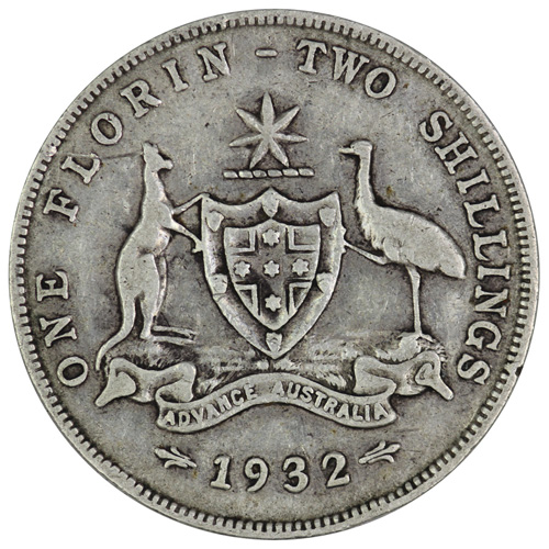 Australia 1932 Florin, abou... image