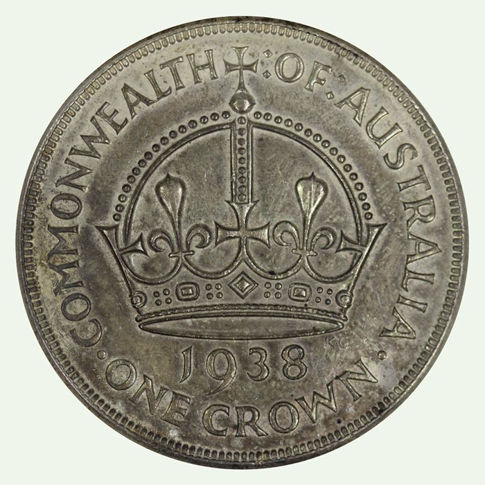 Australia 1938 Crown, Uncir... image